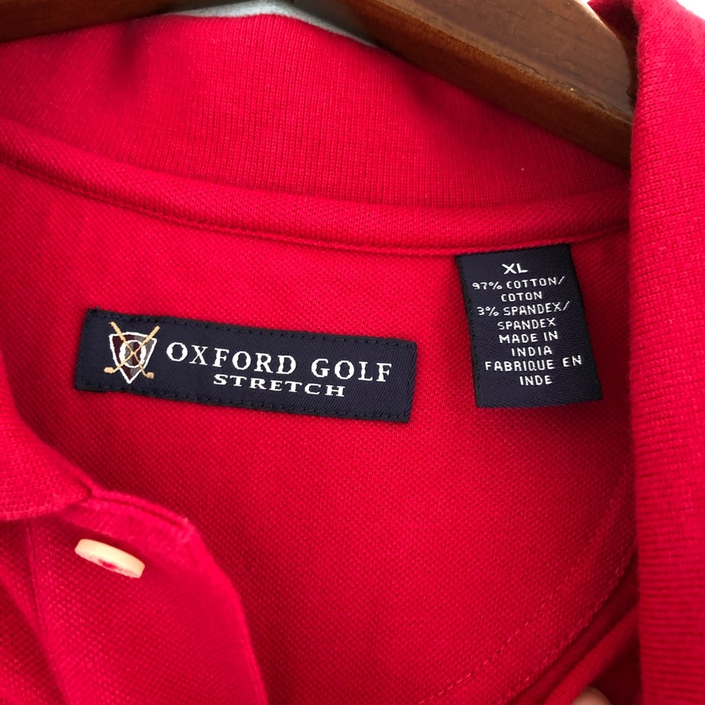 ⚓️Like New- Raspberry Red Stretch Piqué Golf Polo - Picture 3 of 8